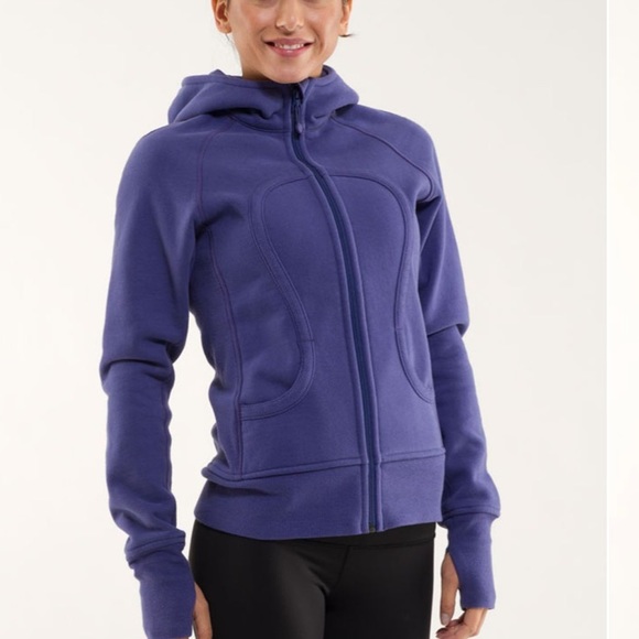Lululemon purple zip up scuba hoodie size 8